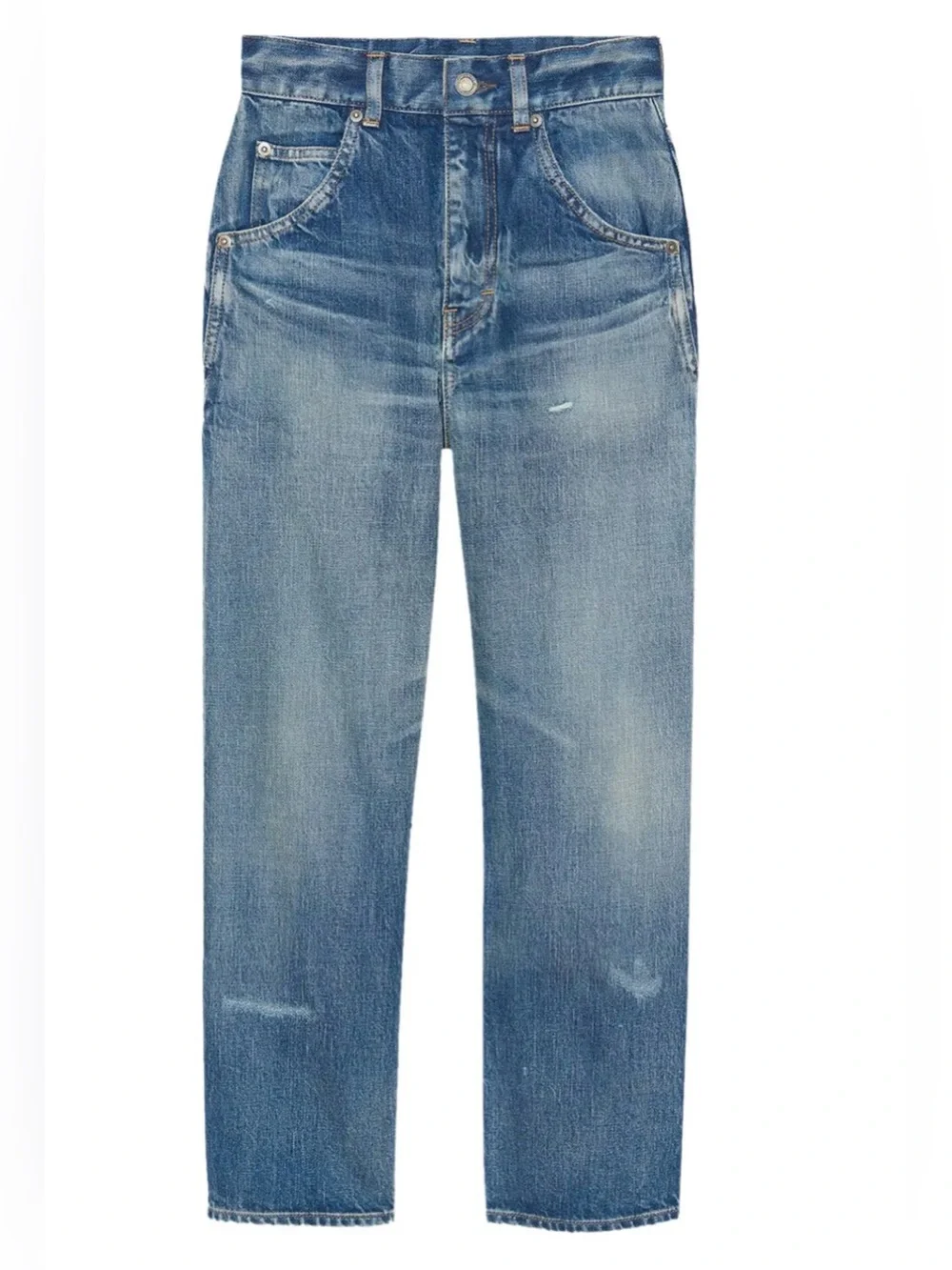 Saint Laurent 70's Cropped Denim 'Sandy Winter Blue' Size 28 165/66Y